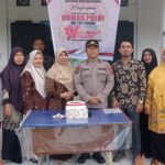 Humas Polres Tanjungbalai Rayakan HUT ke-74 di SMK 5 Tanjungbalai